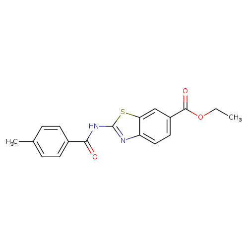 ethyl 2-(4-methylbenzamido)-1,3-benzothiazole-6-carboxylate