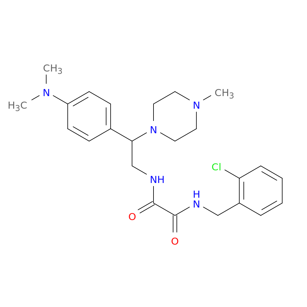 N-[(2-chlorophenyl)methyl]-N'-{2-[4-(dimethylamino)phenyl]-2-(4-methylpiperazin-1-yl)ethyl}ethanediamide