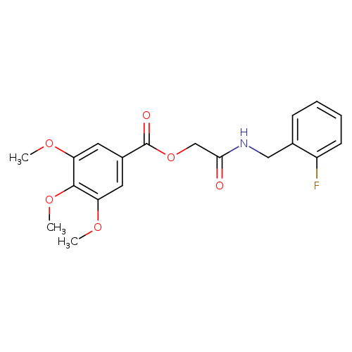 {[(2-fluorophenyl)methyl]carbamoyl}methyl 3,4,5-trimethoxybenzoate