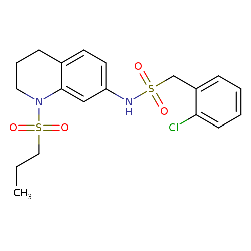 1-(2-chlorophenyl)-N-[1-(propane-1-sulfonyl)-1,2,3,4-tetrahydroquinolin-7-yl]methanesulfonamide
