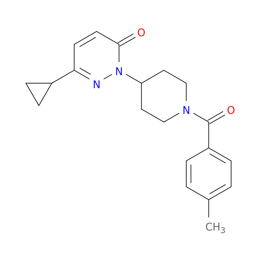 6-cyclopropyl-2-[1-(4-methylbenzoyl)piperidin-4-yl]-2,3-dihydropyridazin-3-one