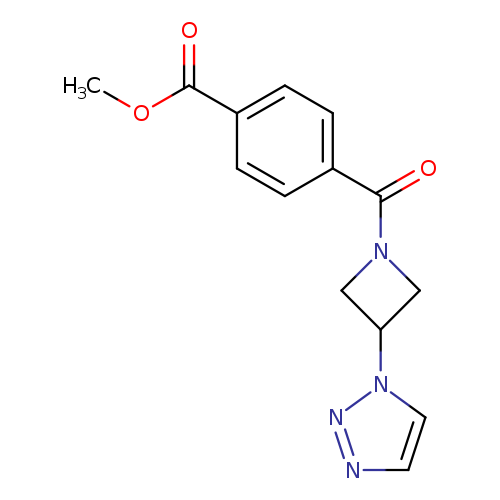 methyl 4-[3-(1H-1,2,3-triazol-1-yl)azetidine-1-carbonyl]benzoate