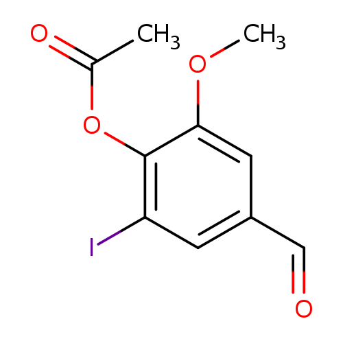 4-Formyl-2-iodo-6-methoxyphenyl acetate