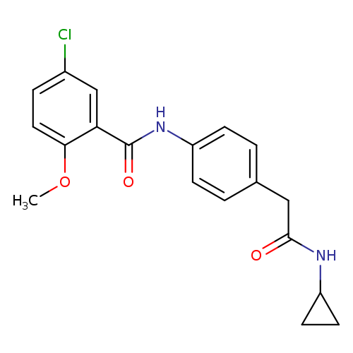 5-chloro-N-{4-[(cyclopropylcarbamoyl)methyl]phenyl}-2-methoxybenzamide