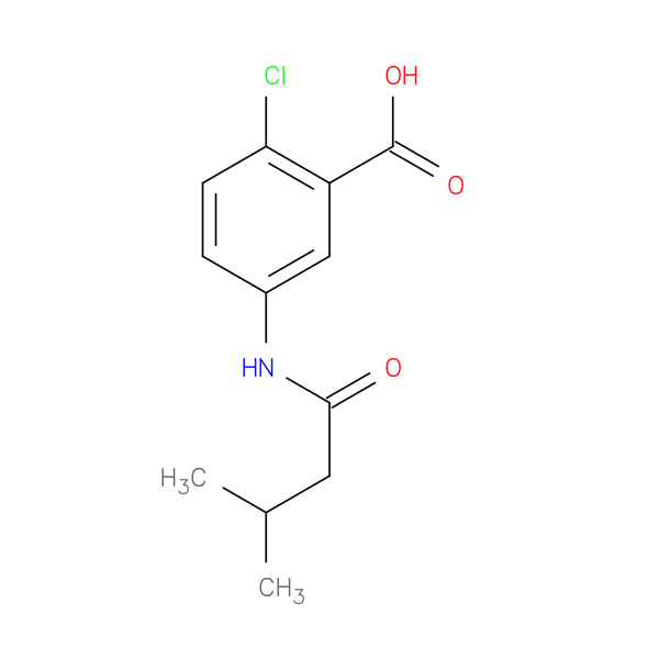 2-Chloro-5-(3-methylbutanamido)benzoic acid