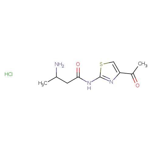 N-(4-acetyl-1,3-thiazol-2-yl)-3-aminobutanamide hydrochloride