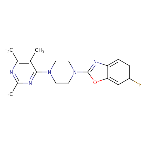 6-fluoro-2-[4-(2,5,6-trimethylpyrimidin-4-yl)piperazin-1-yl]-1,3-benzoxazole