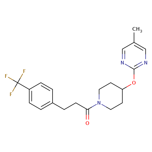 1-{4-[(5-methylpyrimidin-2-yl)oxy]piperidin-1-yl}-3-[4-(trifluoromethyl)phenyl]propan-1-one