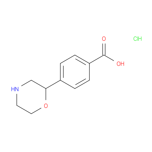 4-(morpholin-2-yl)benzoic acid hydrochloride