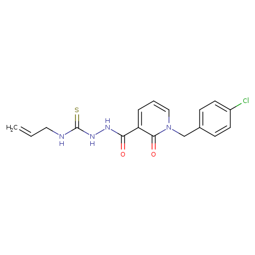 1-[(4-chlorophenyl)methyl]-2-oxo-N-{[(prop-2-en-1-yl)carbamothioyl]amino}-1,2-dihydropyridine-3-carboxamide