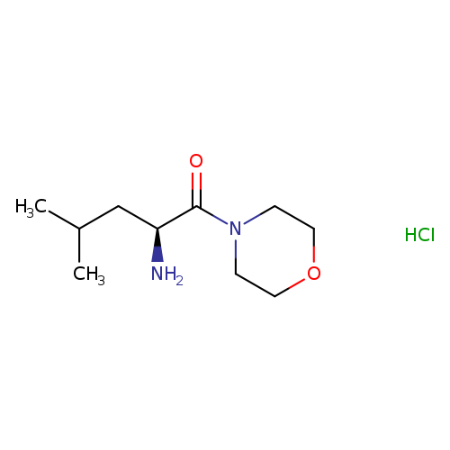 Morpholine, 4-(2-amino-4-methyl-1-oxopentyl)-, monohydrochloride,(S)-