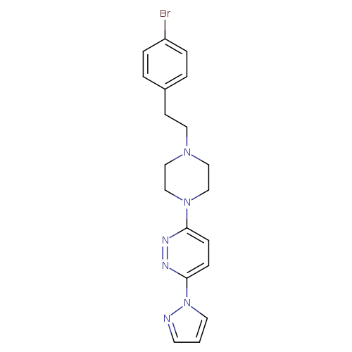 3-{4-[2-(4-bromophenyl)ethyl]piperazin-1-yl}-6-(1H-pyrazol-1-yl)pyridazine