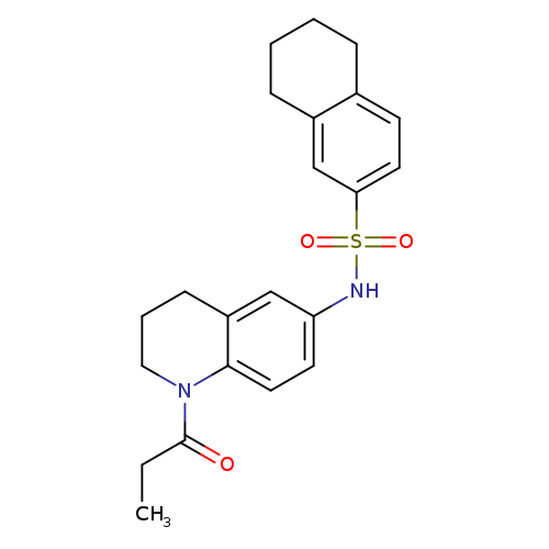 N-(1-propanoyl-1,2,3,4-tetrahydroquinolin-6-yl)-5,6,7,8-tetrahydronaphthalene-2-sulfonamide