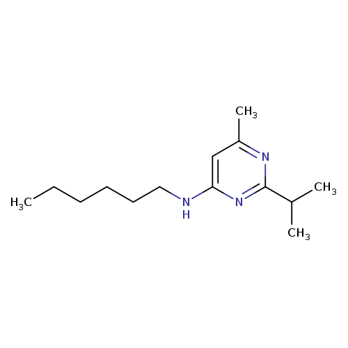N-hexyl-6-methyl-2-(propan-2-yl)pyrimidin-4-amine