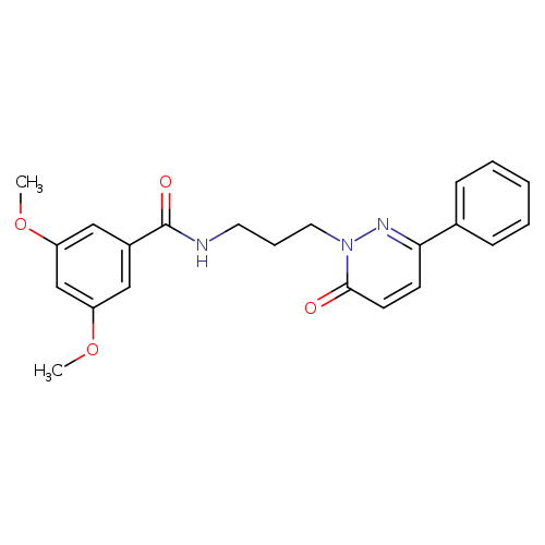 3,5-dimethoxy-N-[3-(6-oxo-3-phenyl-1,6-dihydropyridazin-1-yl)propyl]benzamide