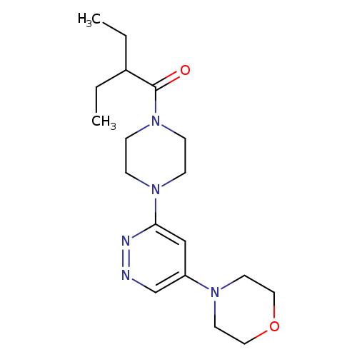 2-ethyl-1-{4-[5-(morpholin-4-yl)pyridazin-3-yl]piperazin-1-yl}butan-1-one