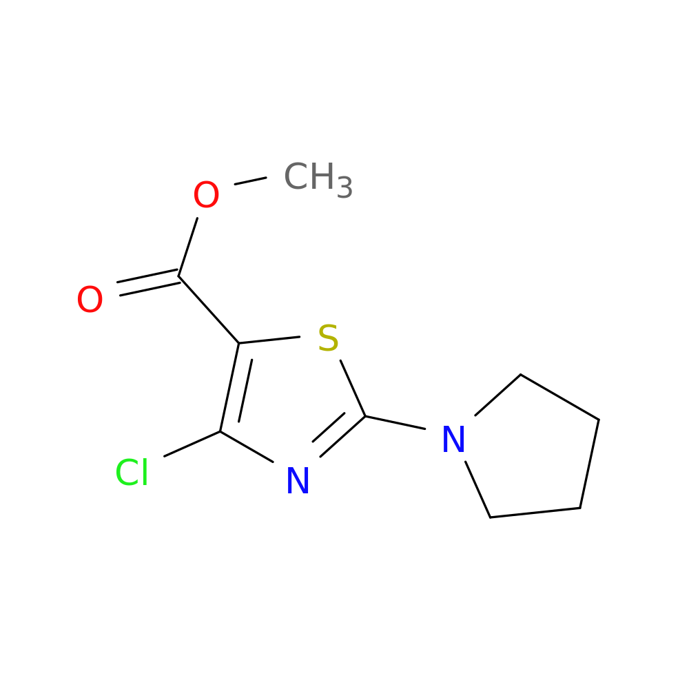 methyl 4-chloro-2-(pyrrolidin-1-yl)-1,3-thiazole-5-carboxylate