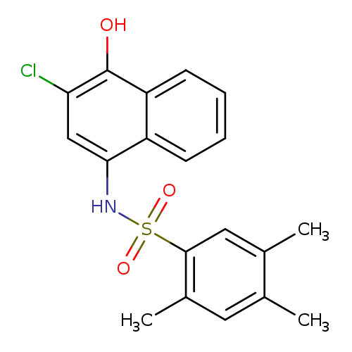 N-(3-chloro-4-hydroxynaphthalen-1-yl)-2,4,5-trimethylbenzene-1-sulfonamide