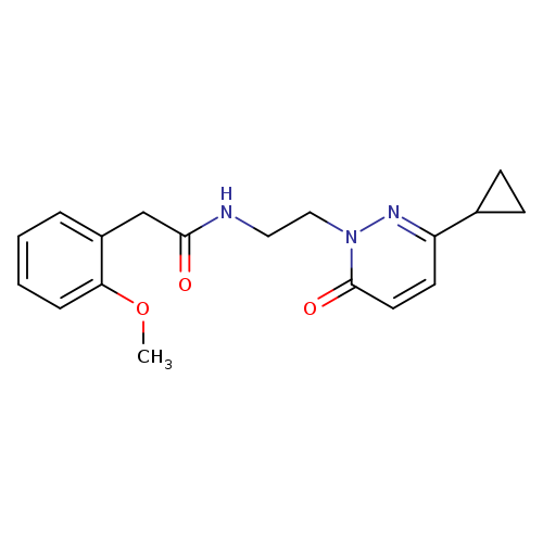 N-[2-(3-cyclopropyl-6-oxo-1,6-dihydropyridazin-1-yl)ethyl]-2-(2-methoxyphenyl)acetamide