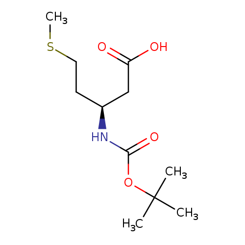 Pentanoic acid, 3-[[(1,1-dimethylethoxy)carbonyl]amino]-5-(methylthio)-,(3R)-