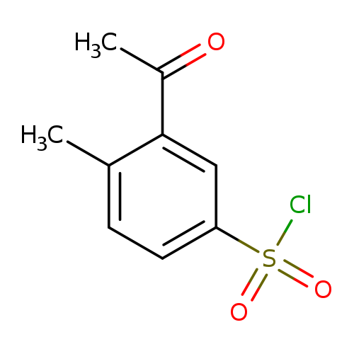 3-acetyl-4-methylbenzene-1-sulfonyl chloride