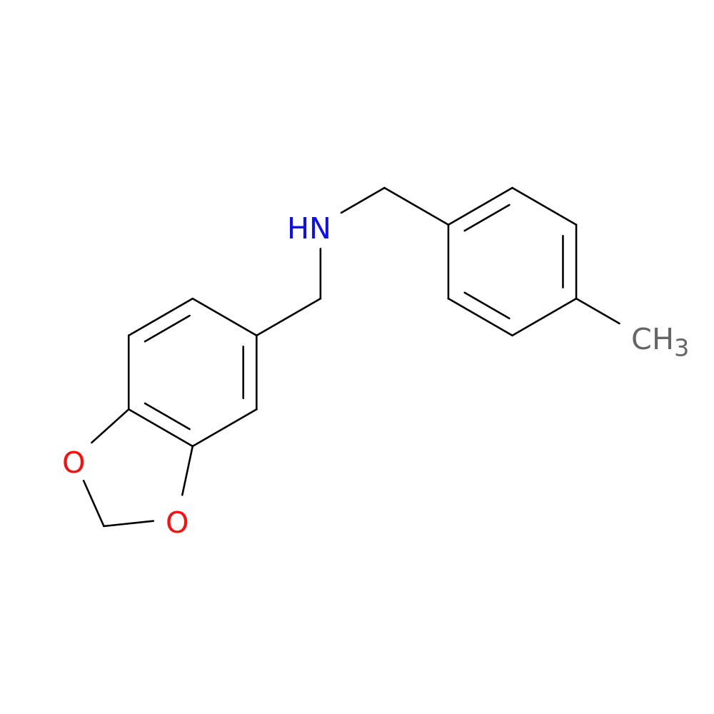 (1,3-BENZODIOXOL-5-YLMETHYL)(4-METHYLBENZYL)AMINE