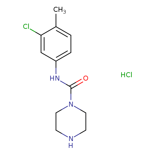 N-(3-chloro-4-methylphenyl)piperazine-1-carboxamide hydrochloride