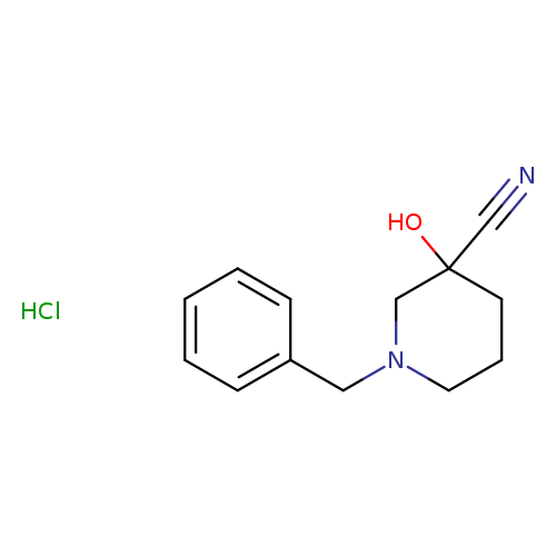 1-benzyl-3-hydroxypiperidine-3-carbonitrile hydrochloride