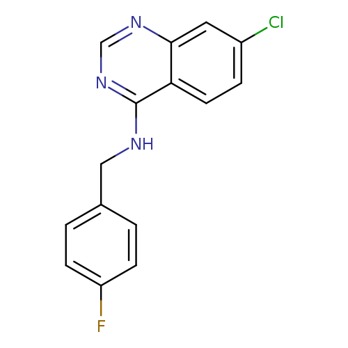 7-chloro-N-[(4-fluorophenyl)methyl]quinazolin-4-amine