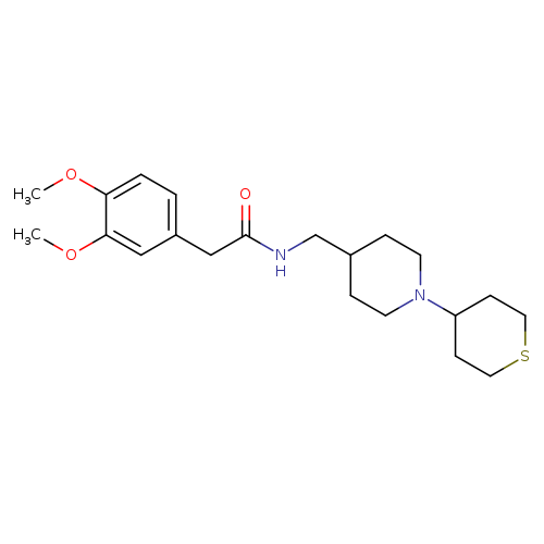 2-(3,4-dimethoxyphenyl)-N-{[1-(thian-4-yl)piperidin-4-yl]methyl}acetamide