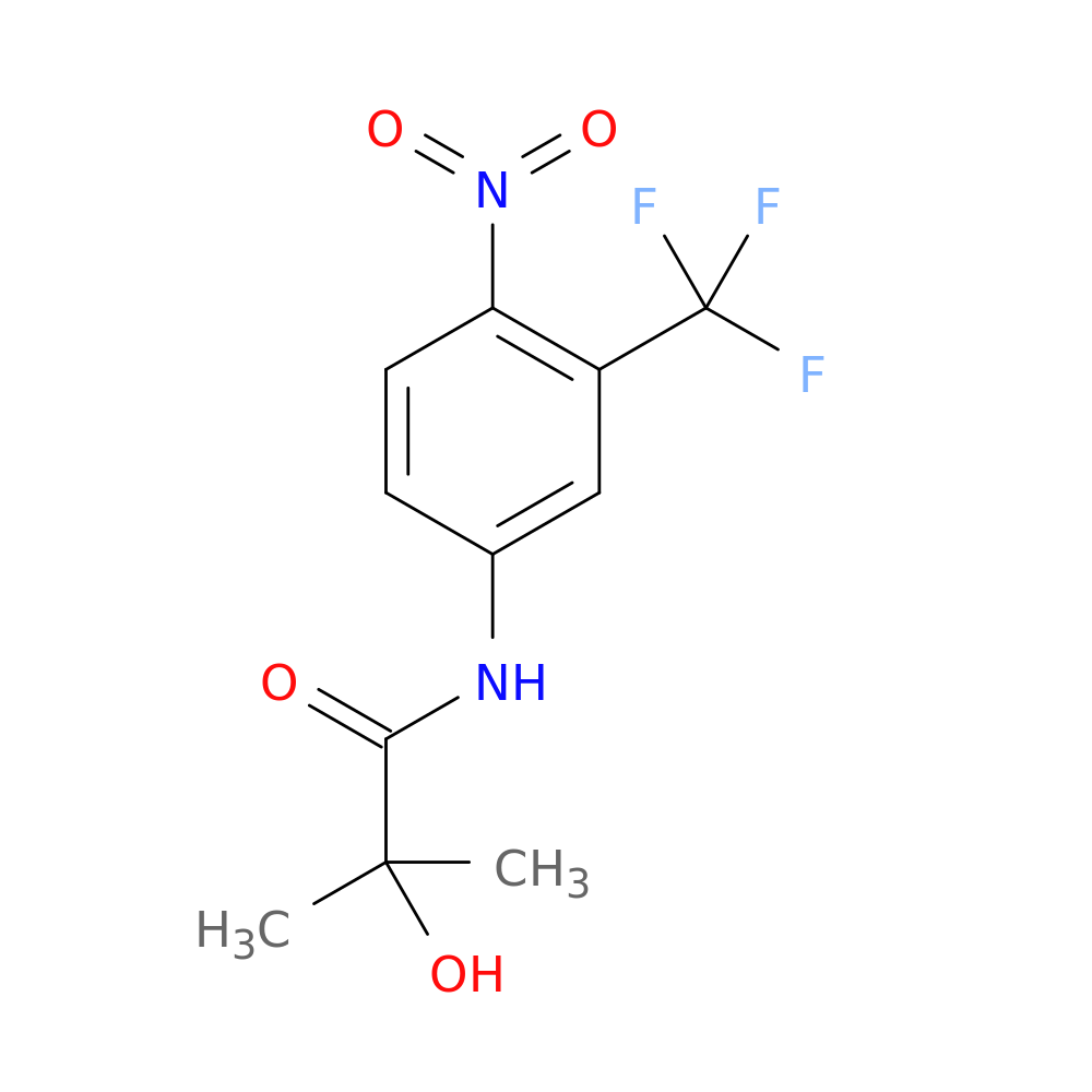 Propanamide, 2-hydroxy-2-methyl-N-[4-nitro-3-(trifluoromethyl)phenyl]-