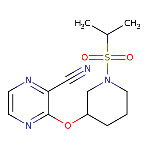 3-{[1-(propane-2-sulfonyl)piperidin-3-yl]oxy}pyrazine-2-carbonitrile