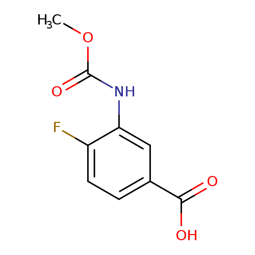 4-fluoro-3-[(methoxycarbonyl)amino]benzoic acid