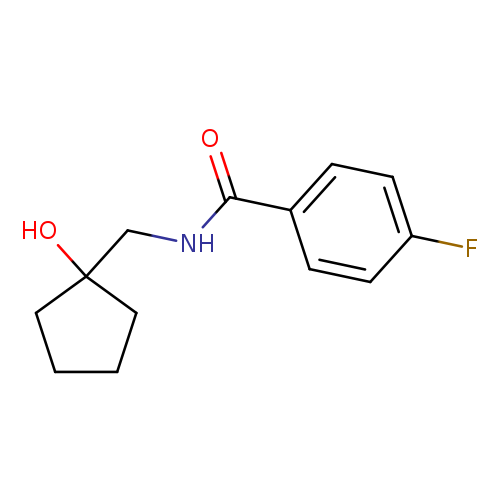 4-fluoro-N-[(1-hydroxycyclopentyl)methyl]benzamide