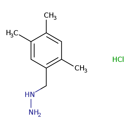 [(2,4,5-trimethylphenyl)methyl]hydrazine hydrochloride