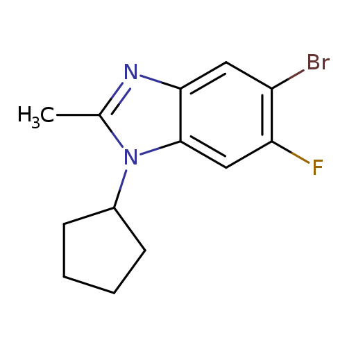 5-Bromo-1-cyclopentyl-6-fluoro-2-methylbenzimidazole