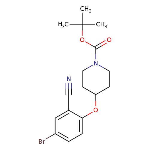 tert-Butyl 4-(4-bromo-2-cyanophenoxy)piperidine-1-carboxylate