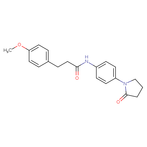 3-(4-methoxyphenyl)-N-[4-(2-oxopyrrolidin-1-yl)phenyl]propanamide