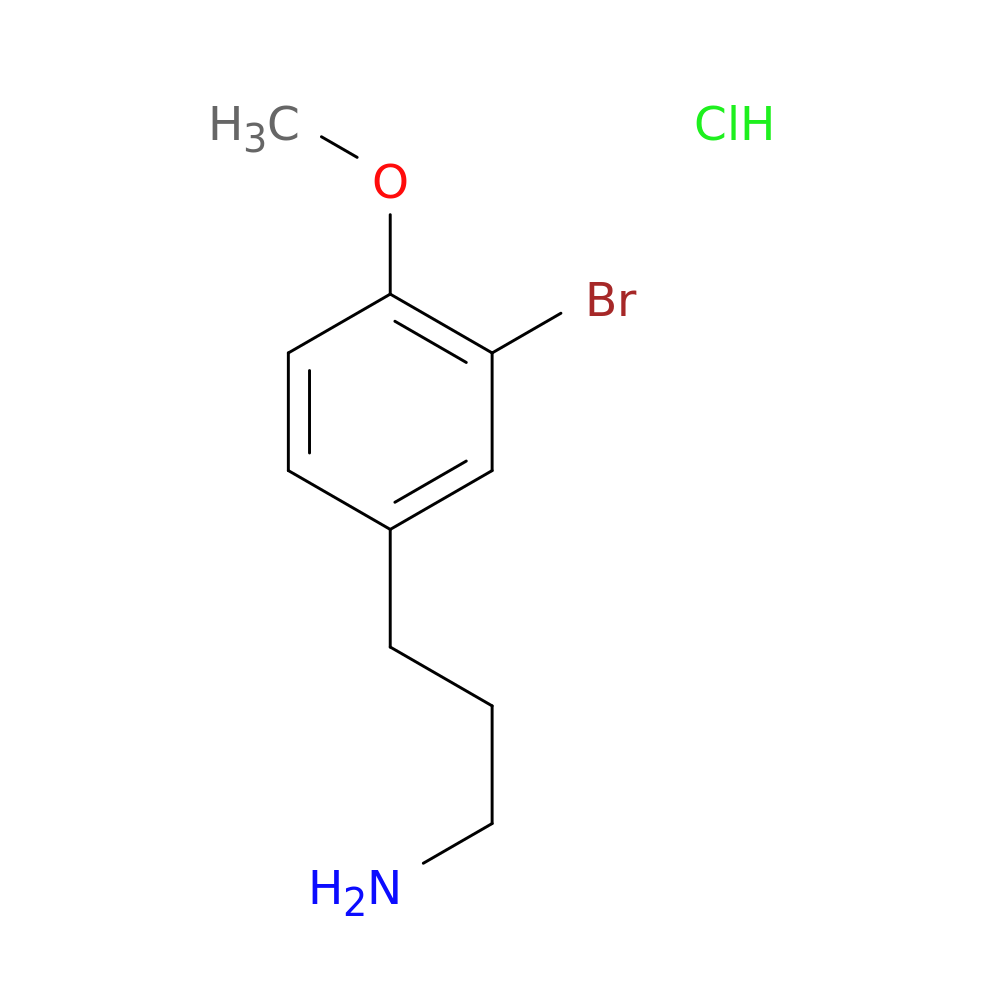 3-(3-bromo-4-methoxyphenyl)propan-1-amine hydrochloride