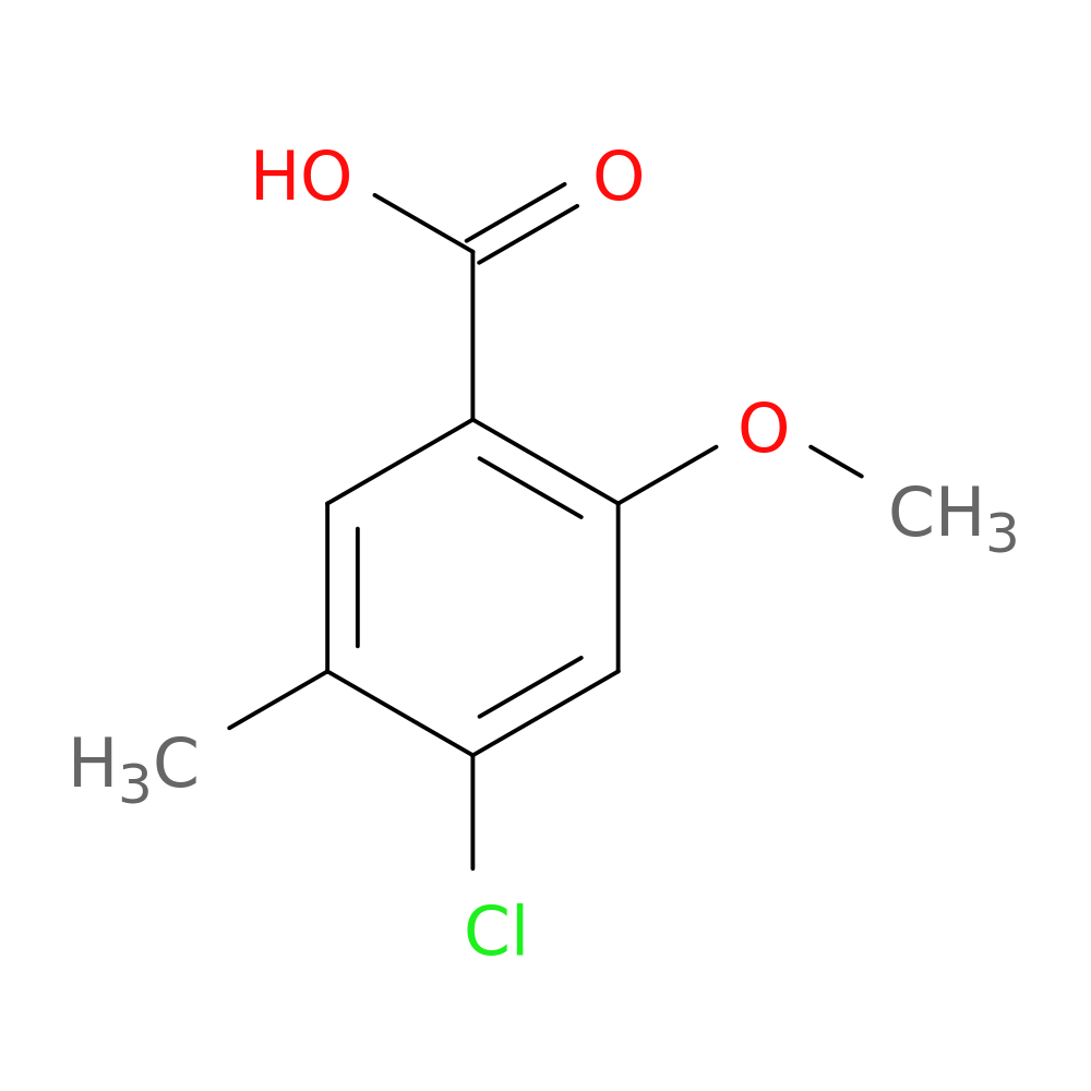 4-Chloro-2-methoxy-5-methylbenzoic acid