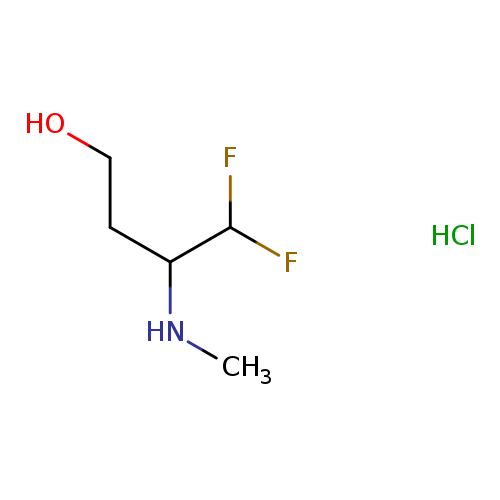 4,4-difluoro-3-(methylamino)butan-1-olhydrochloride