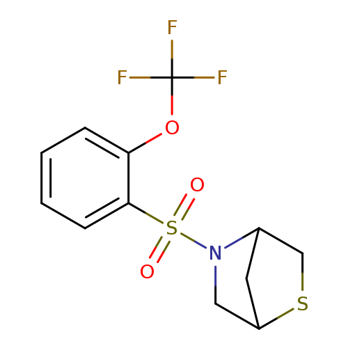 5-[2-(trifluoromethoxy)benzenesulfonyl]-2-thia-5-azabicyclo[2.2.1]heptane
