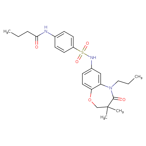 N-{4-[(3,3-dimethyl-4-oxo-5-propyl-2,3,4,5-tetrahydro-1,5-benzoxazepin-7-yl)sulfamoyl]phenyl}butanamide