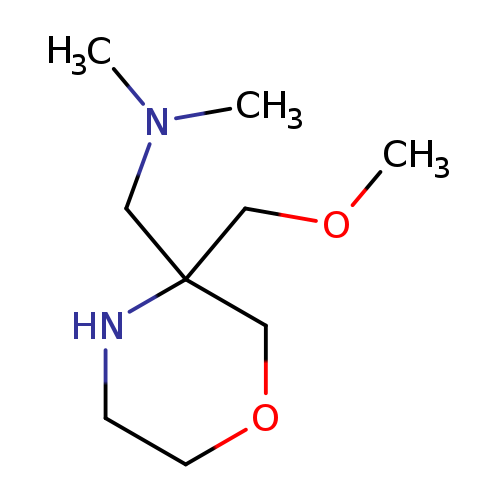 {[3-(methoxymethyl)morpholin-3-yl]methyl}dimethylamine
