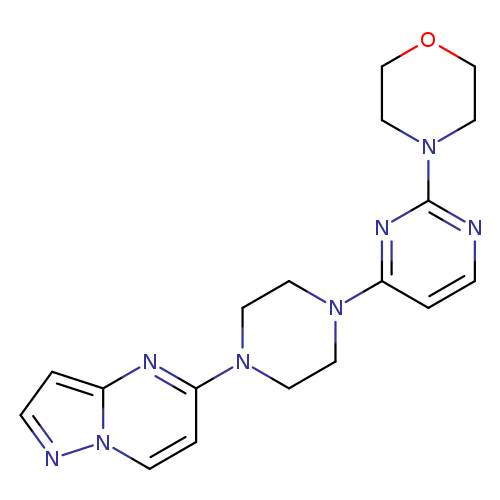 4-[4-(4-{pyrazolo[1,5-a]pyrimidin-5-yl}piperazin-1-yl)pyrimidin-2-yl]morpholine