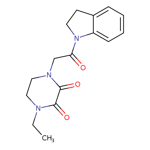 1-[2-(2,3-dihydro-1H-indol-1-yl)-2-oxoethyl]-4-ethylpiperazine-2,3-dione