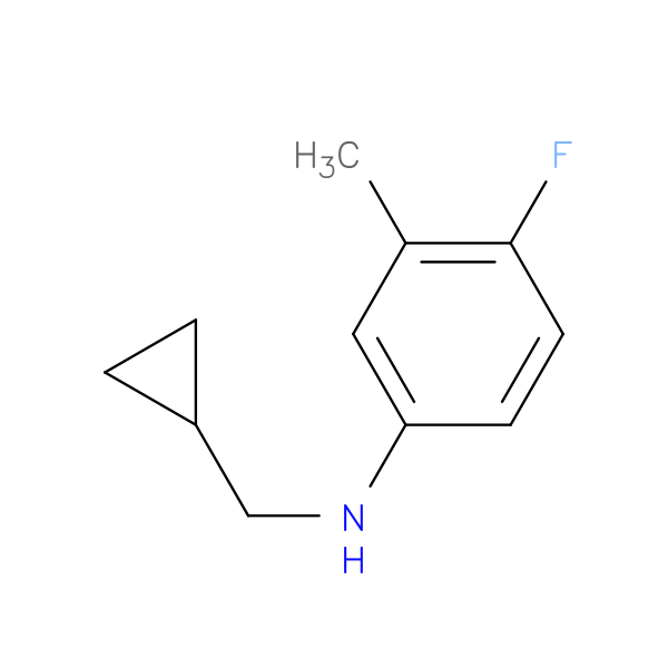 N-(cyclopropylmethyl)-4-fluoro-3-methylaniline