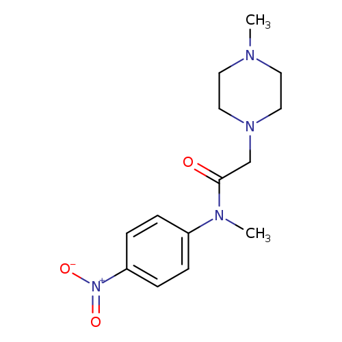 1-Piperazineacetamide, N,4-dimethyl-N-(4-nitrophenyl)-