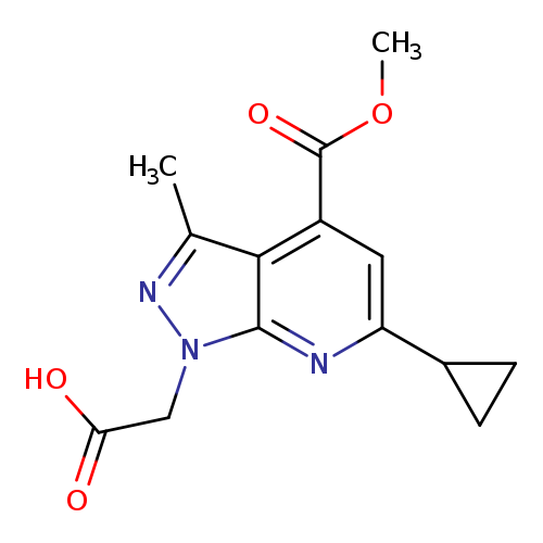 2-(6-Cyclopropyl-4-(methoxycarbonyl)-3-methyl-1H-pyrazolo[3,4-b]pyridin-1-yl)acetic acid