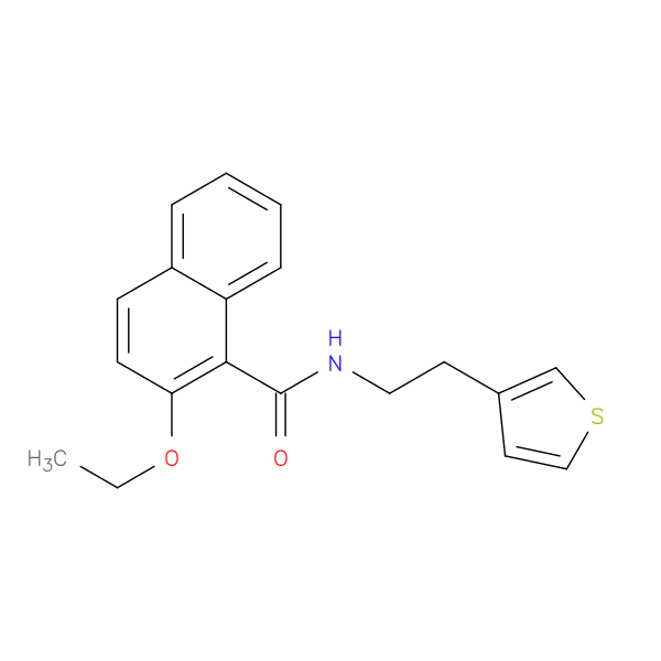 2-ethoxy-N-[2-(thiophen-3-yl)ethyl]naphthalene-1-carboxamide